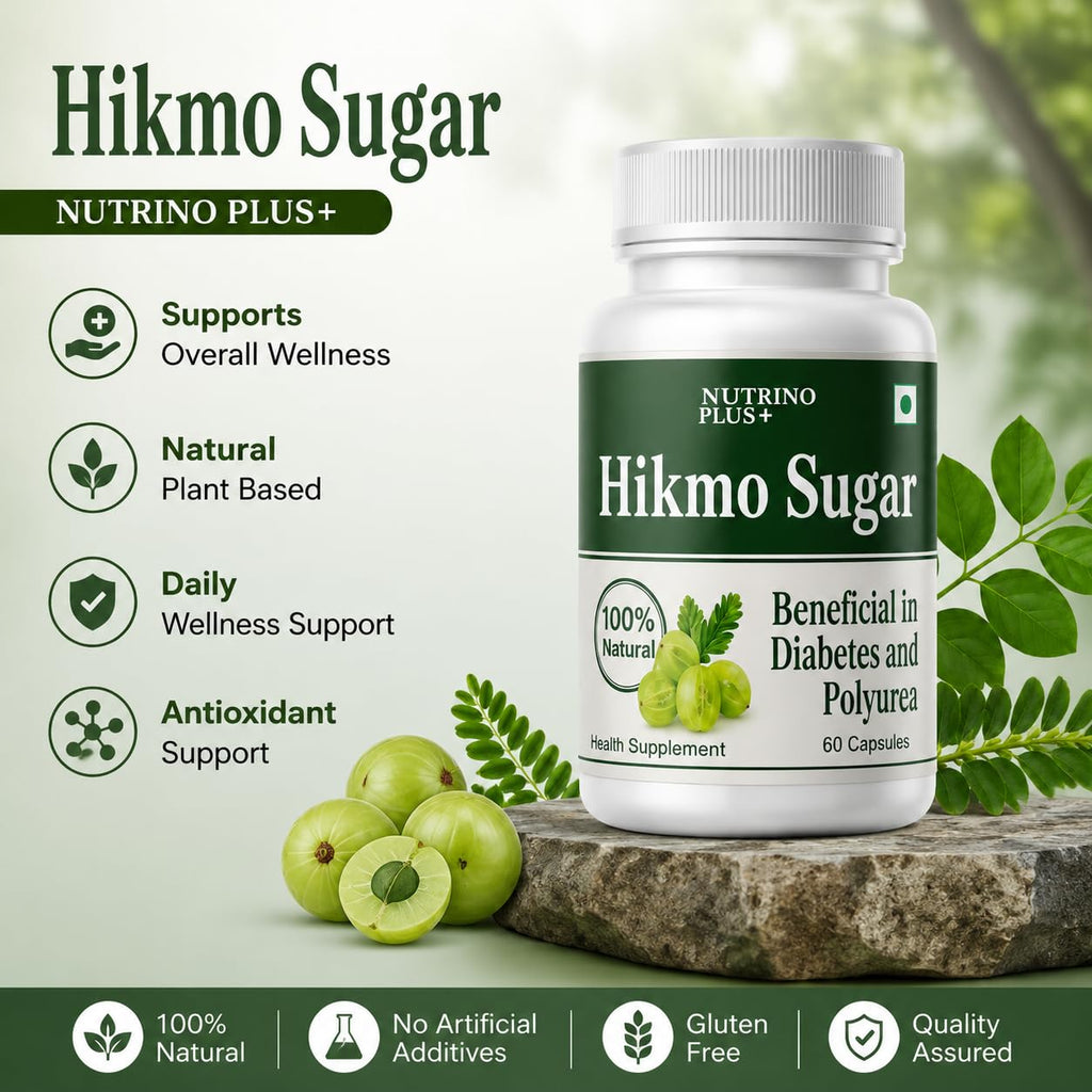 Hikmo Sugar Capsules | Amla-Based Blood Sugar & Metabolism Support (100% Natural)